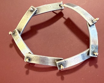 1980's East Village NYC Glen Yank Solid Aluminum Bangle Bracelet