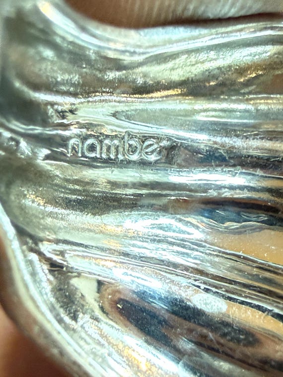 Authentic Native American Modernist Ring Signed N… - image 9