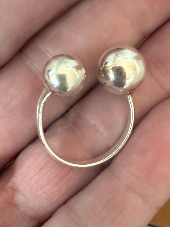 Sterling Silver Brutalist Bubble Ring, Size ~7.5 … - image 11