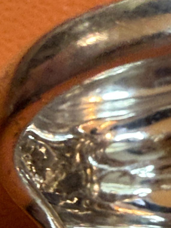 Authentic Native American Modernist Ring Signed N… - image 7