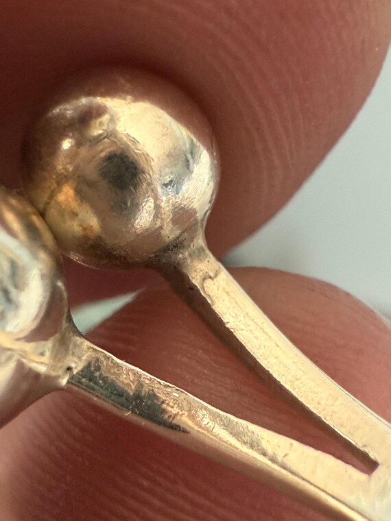 Sterling Silver Brutalist Bubble Ring, Size ~7.5 … - image 9
