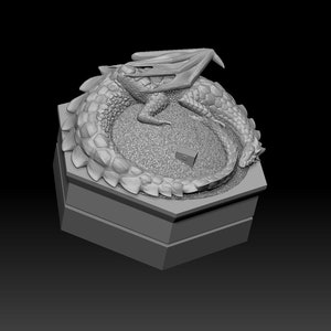 Caixa de Dados Dragon Hoard - Impressão 3D STL 3MF