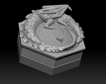 Dragon Hoard Dice Box - 3D Print STL 3MF