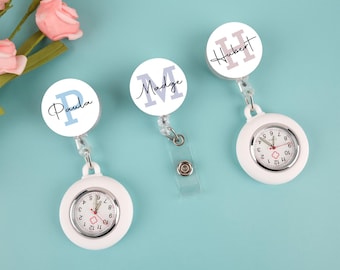 Personalized Badge Reel, Custom Nurse Retractable Badge Holder Nurse ID Carabiner Lanyard Badge Clip Rn Id Badge Staff Gift Stethoscope