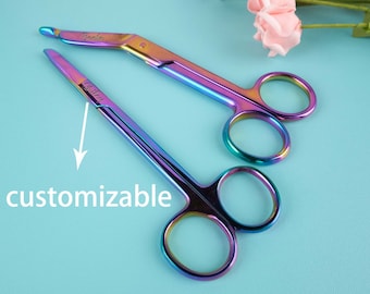 Personalized Nurse Gift Set With Bandage Scissor, Hemostat, Suture Scissor, Gift For Nursing Students, Vet Tech Gift Ideas, RN Stethoscope