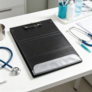 Custom Heat Press Tri‑Fold Nurse Clipboard PP Plastic Letter Size Folding Board for Medical Notes Personalized Nursing Gift bild 4