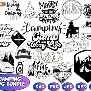 Camping SVG Bundle, Camping SVG Design, Camping Life svg, Happy Camper svg, Camping Shirt svg, Hiking svg, SvgCraftor, Svg bundle, Svg file