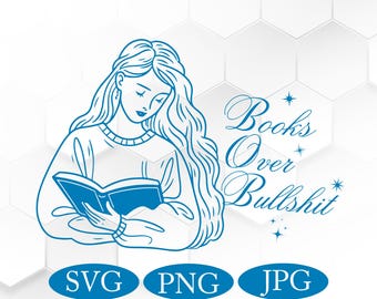 Retro Bookish PNG: Sarcastic Book Lover Design (Digital Download)