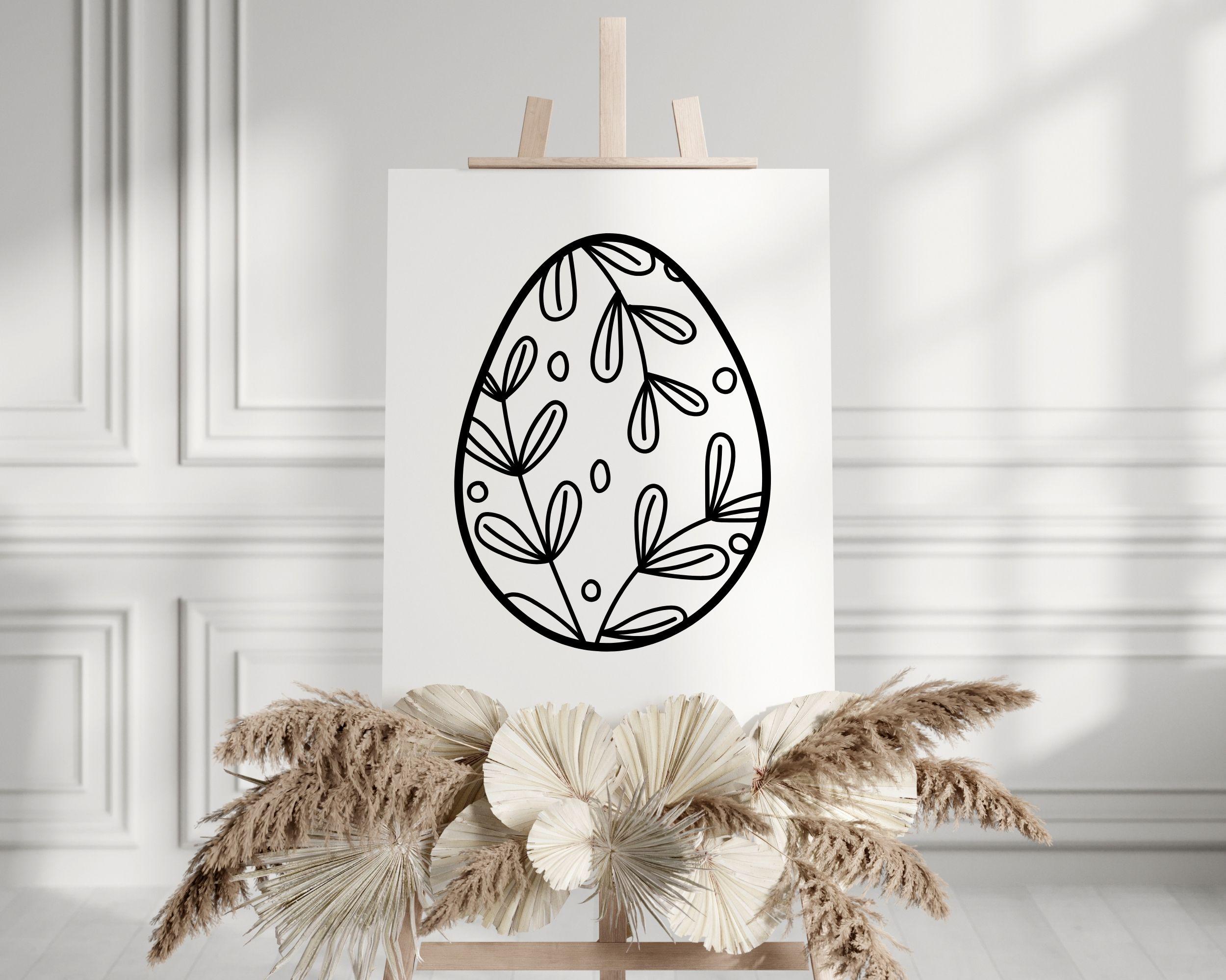 Easter Egg Bundle SVG Files | Easter Cut Files | Easter Egg Silhouette ...