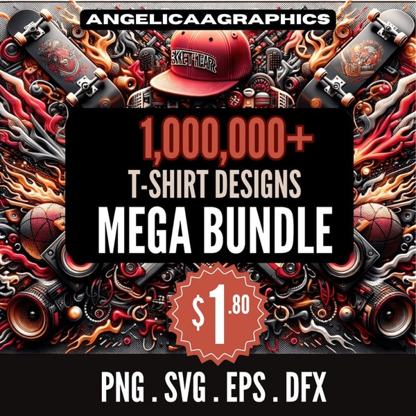 Unique T-Shirt Designs | Digital Mega Bundle | layered, digital prints, cricut | svg png eps dfx jpg | Instant Download