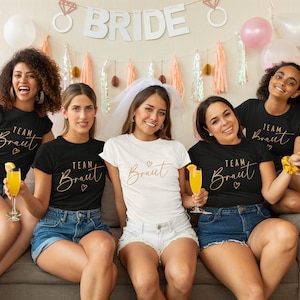 Frauen T-Shirt Team Braut Bride JGA Junggesellenabschied Bild 2