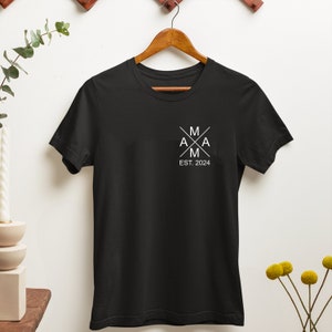 Frauen T-Shirt Mama personalisiert mit Namen der Kinder Geburtsjahr Geschenk für Mutter Muttertagsgeschenk Muttertag Bild 5