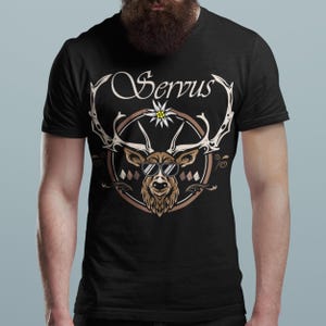 Men&#39;s T-Shirt Servus Hirsch Traditional Shirt - Traditional Costume Gift for Folk Festival | Oktoberfest