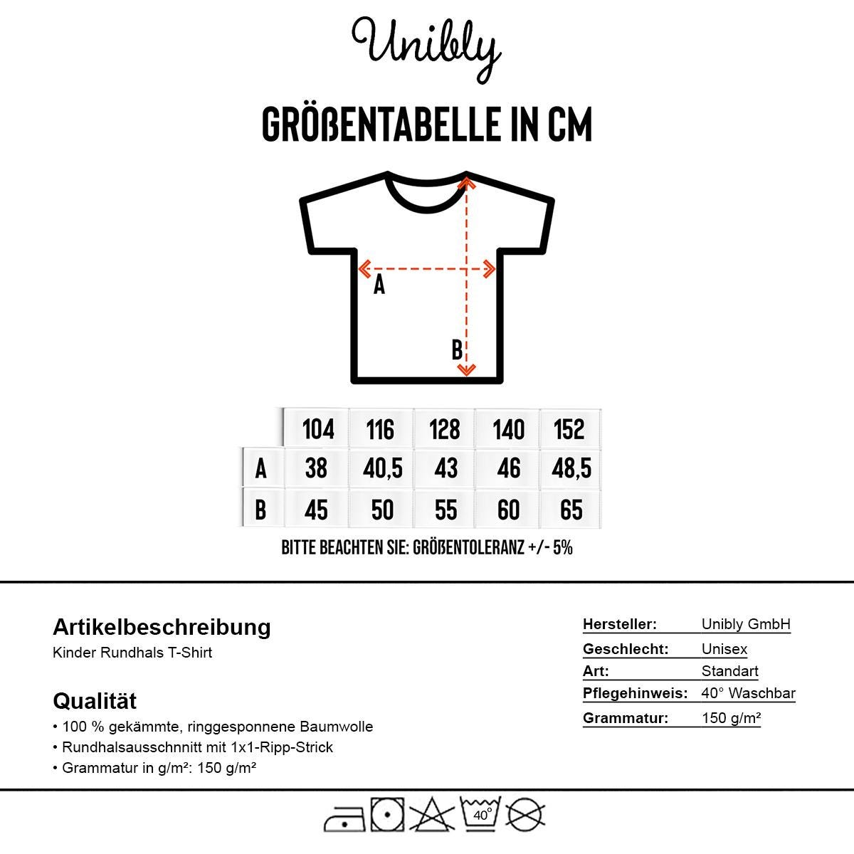 Unibly Maglietta Personalizzata Per Bambini – Inizio Scuola 2025 Con Nome, Prima Elementare O Asilo, 100% Cotone, Made In Germany, Taglie 104-152