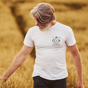 Herren T-Shirt Opa personalisiert mit Namen der Kinder Geburtsjahr Geschenk für Großvater Vatertagsgeschenk Bild 2