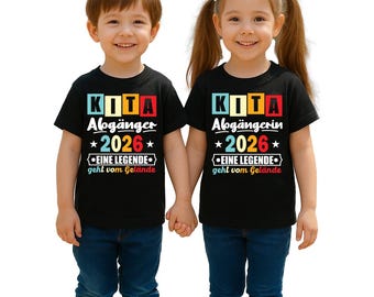 Absolwenci przedszkola 2026, legenda opuszczająca teren szkoły, uczeń szkoły, pierwszy dzień szkoły, pierwszoklasista, ukończenie szkoły, koszulka dziecięca
