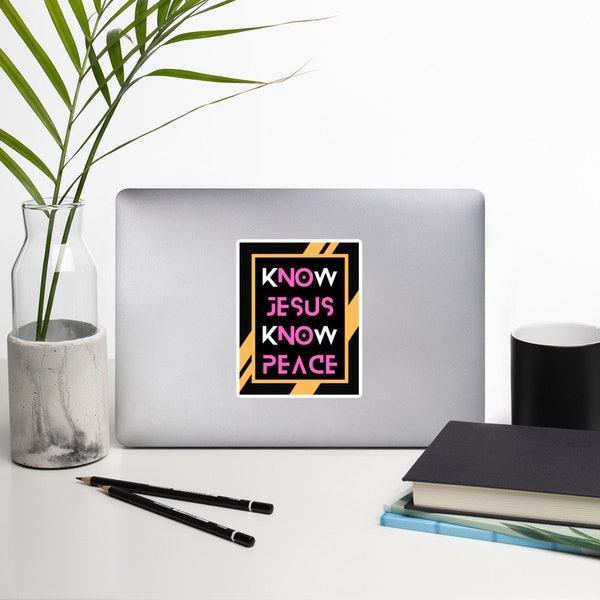 Divine Message Stickers: "Know Jesus, Know Peace" Series (Golden Glow, ver. 1)