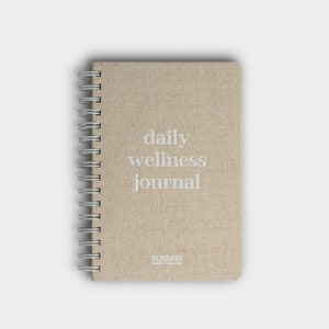 daily wellness journal by SUNDAYS Health & Wellness Club Dankbarkeitstagebuch, Achtsamkeitstagebuch, Gratitude Journal Englisch zdjęcie 1