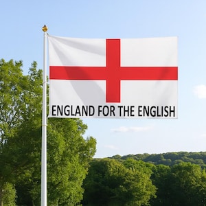 For The English, Flag - 152 x 91.5cm - Flag of England w/ a Strong Message