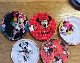 Feeding tube pad set of 5- Minnie Mouse