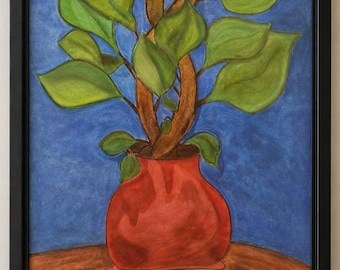 Original Charcoal Drawing: Still Growing