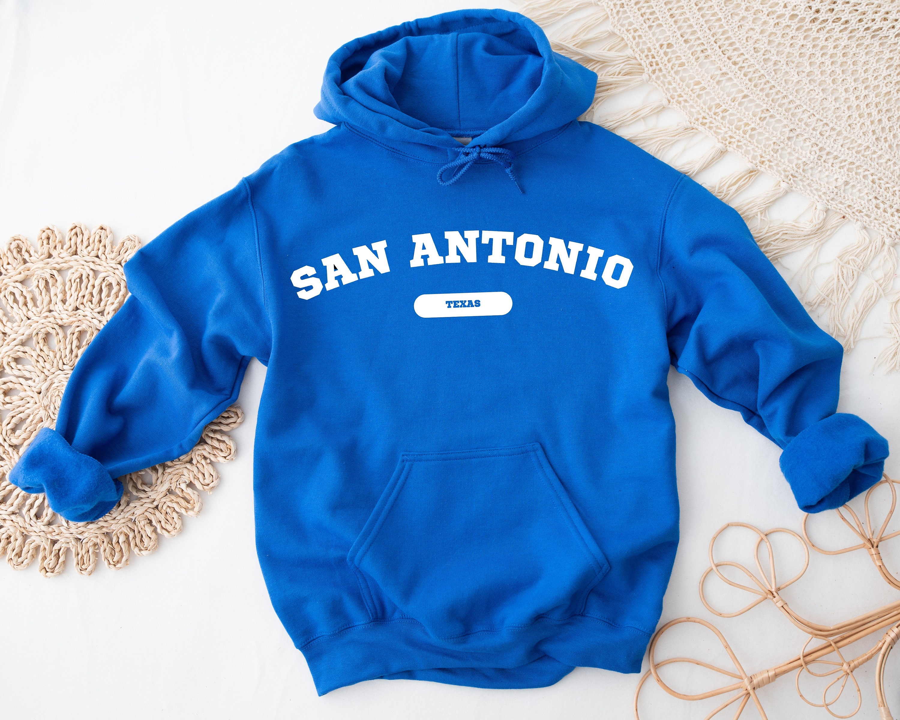 San Antonio Texas Hooded Sweatshirt Texas Hoodie Hometown Hoodie
