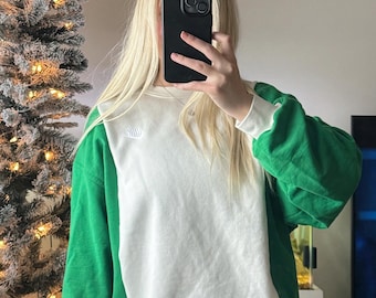 Reworked Hoodie / Upcycled Hoodie / Sweatshirt / Secondhand Clothing / Sustainable / Patchwork / Recycled Apparel / Thrifted / Christmas