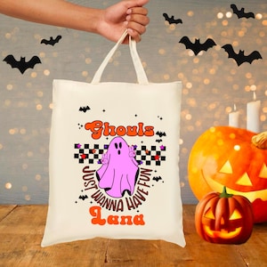 Torba dla dzieci „Sztuczka albo psikus” – Torba „Sztuczka albo psikus” – Spersonalizowana torba na Halloween – Torba na cukierki na Halloween – Torba „Sztuczka albo psikus” – Spersonalizowana torba dla dzieci na Halloween