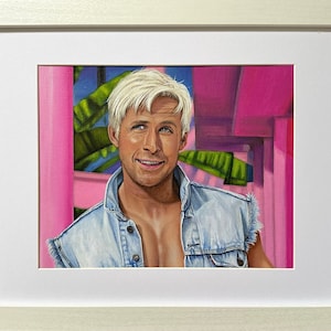 Original Ken painting - Ryan Gosling - Barbie Movie - acrylic painting - art - portrait - actor