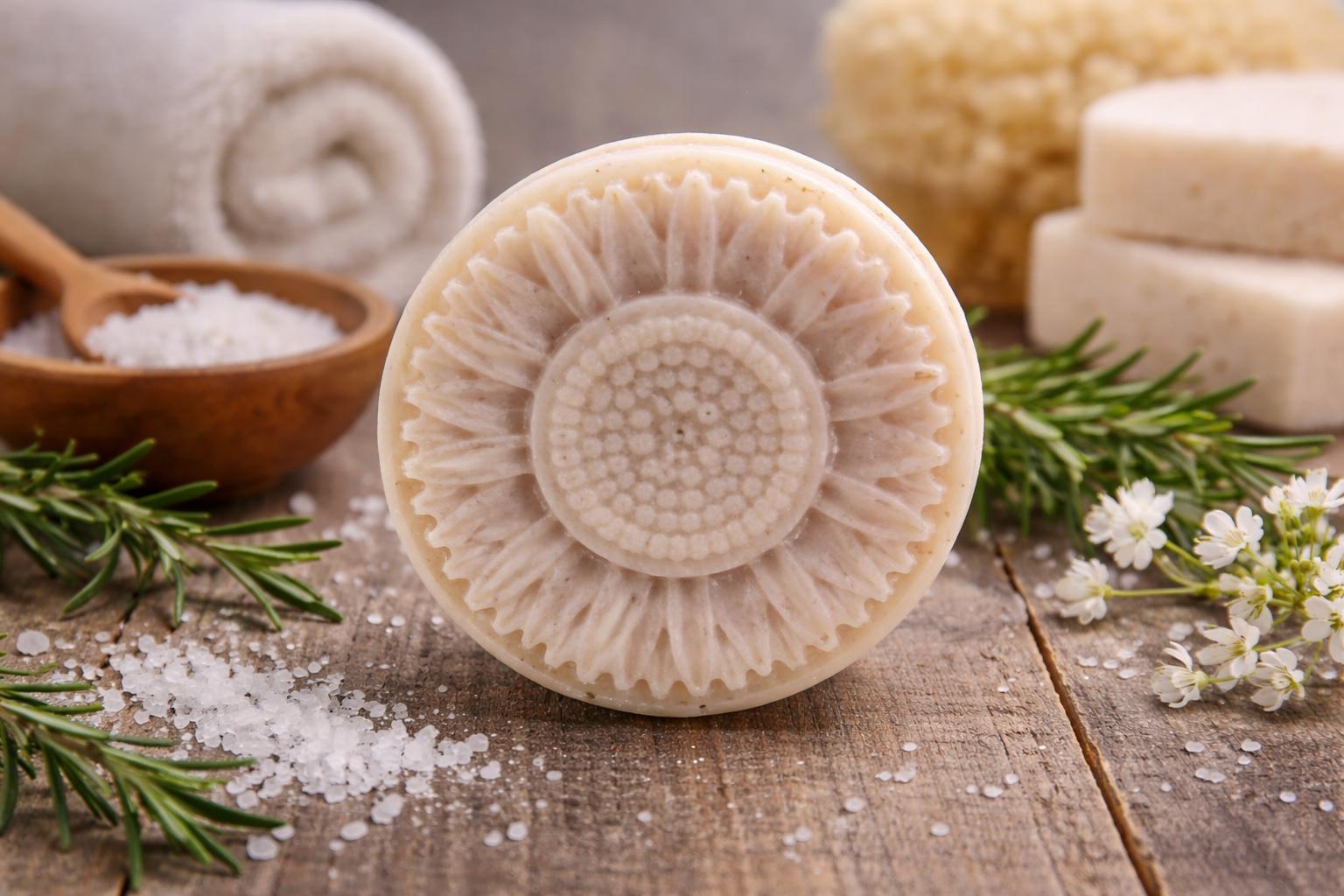 Himalayan Pink Salt Spa Soap Bar Handmade Cocoa Butter Shea Butter Palm ...