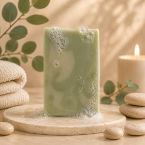 Eucalyptus Mint Tallow Soap Bar with Kaolin Clay – Palm Free Skincare