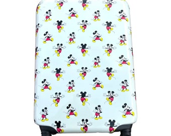 LUGGAGE ORGANIZER BAG - Mickey Mouse Blue Bag, Trolley Bag for Travel, Suitcase for Toddler, Kids Carry-On Travel Bag, Travel Luggage Bag