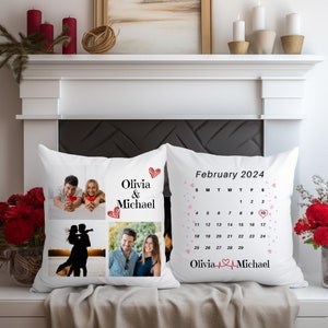 Personalized Photo Pillow Gift for Her Custom Photo Gift Throw Pillow Decor Custom Picture Anniversary Gift Cushion Personalized Gift