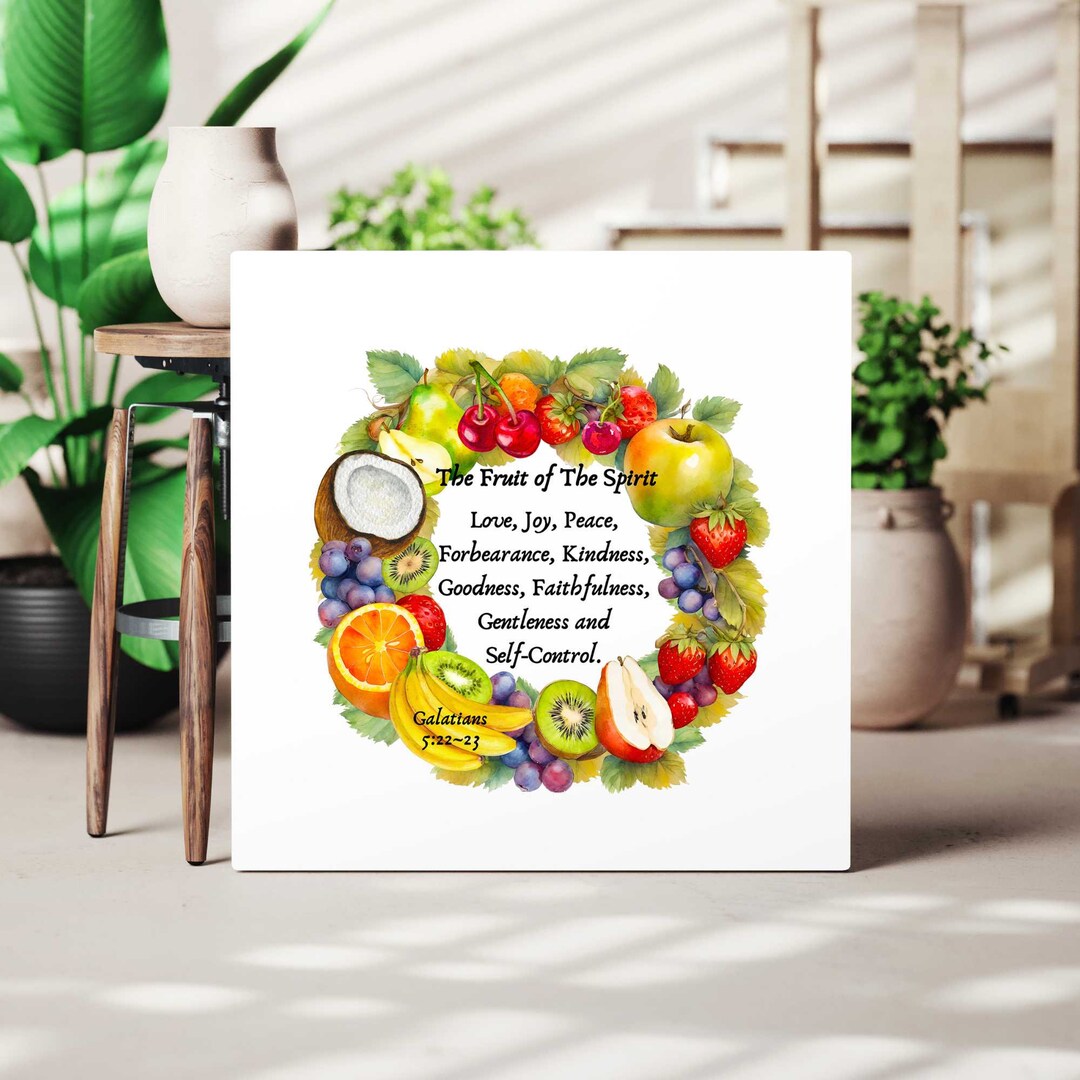 Fruit of the Spirit Print, Christian Scripture Wall Art (digital ...