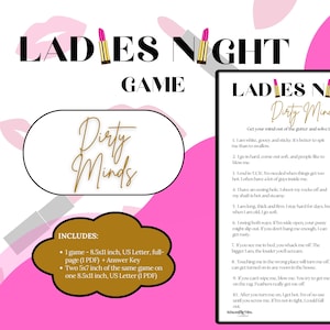 Ladies Night Dirty Minds Game | Party Game | Girl&#39;s Night Games | Adult Games | Games For Her | Party Games | Game Night