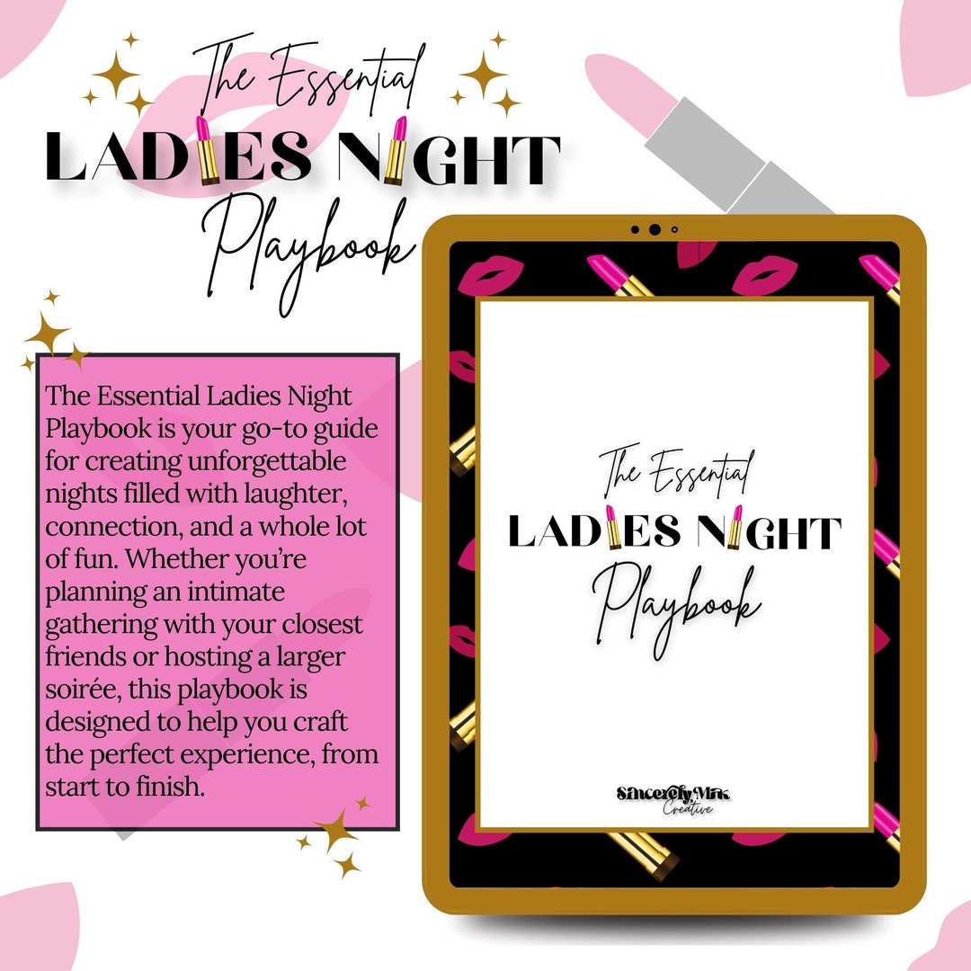 Ladies Night Playbook Recipes, Games, Spa (ebook Digital Download) Etsy