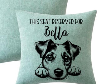 Personalized Jack Russell Terrier Pillow,Dog Lover Gift, Custom Jack Russell Pet Pillow, Gift for Dog Animal Lover, Personalized Pet Gifts