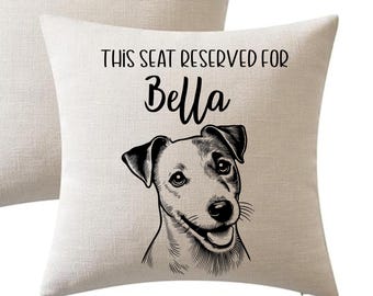 Personalized Jack Russell Terrier Pillow,Dog Lover Gift, Custom Jack Russell Pet Pillow, Gift for Dog Animal Lover, Personalized Pet Gifts