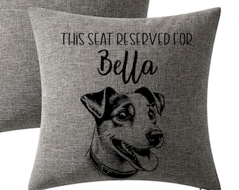 Personalized Jack Russell Terrier Pillow,Dog Lover Gift, Custom Jack Russell Pet Pillow, Gift for Dog Animal Lover, Personalized Pet Gifts