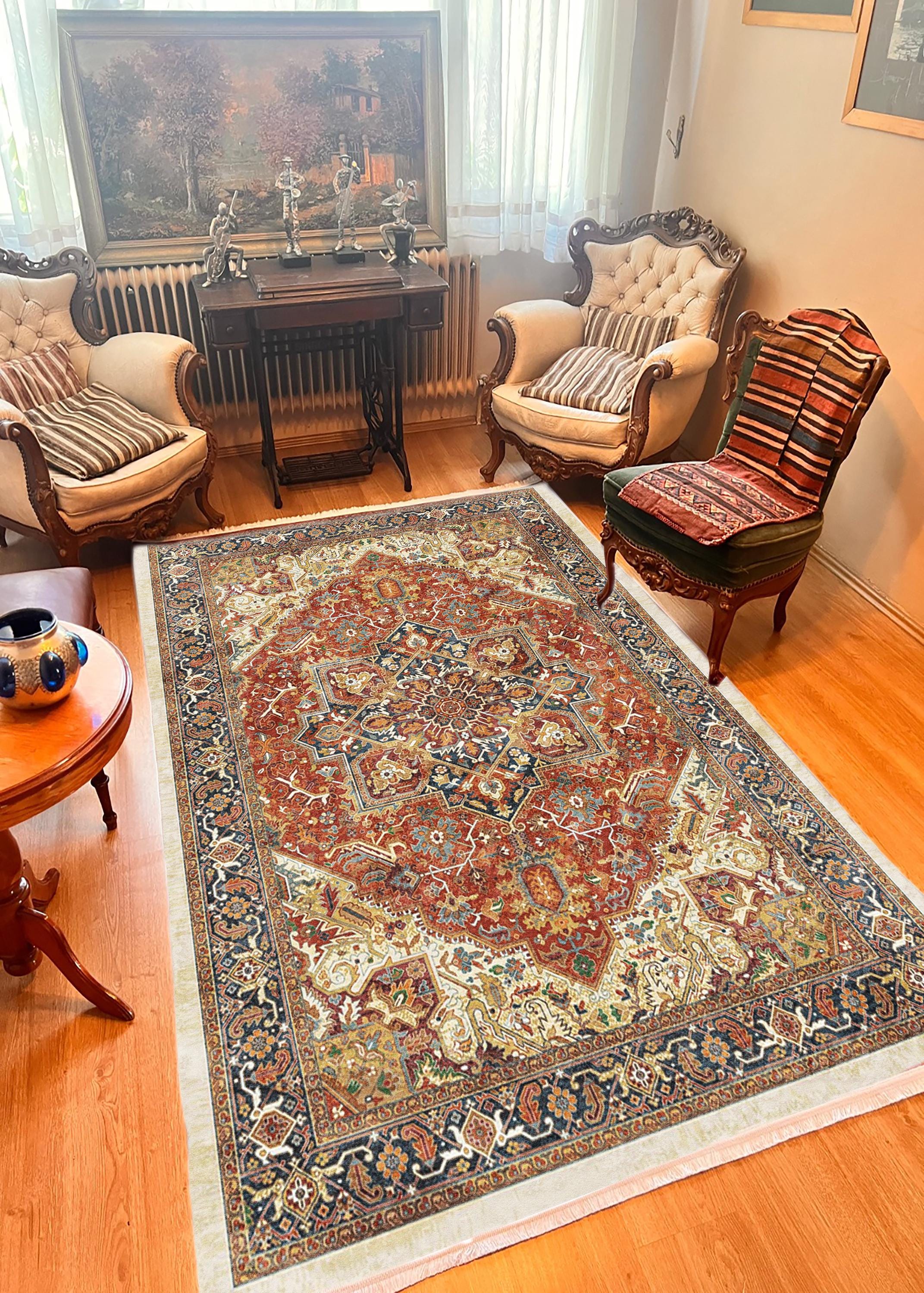 (Iranian Rug )イラン : ラグ Iranian Rug )イラン : ラグ Tribal Rug Approx. 58cm x 83cm