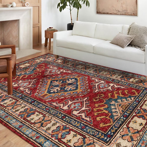 Decorated Turkish Rug, Entrway Rug, Living Room Rug, Area Rugs 8x10, Carpet Rug, Indoor Rug, Vintage Rug, Custom Size Runner, House Warming