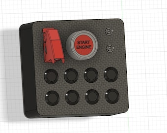 BBX_03D Buttonbox USB PC Simracing Assetto Corsa, ETS, Euro Truck Simulator 22 function