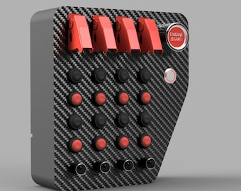 BBX_04E Botones USB para PC Simracing Assetto Corsa, ETS, Euro Truck Simulator 30 función