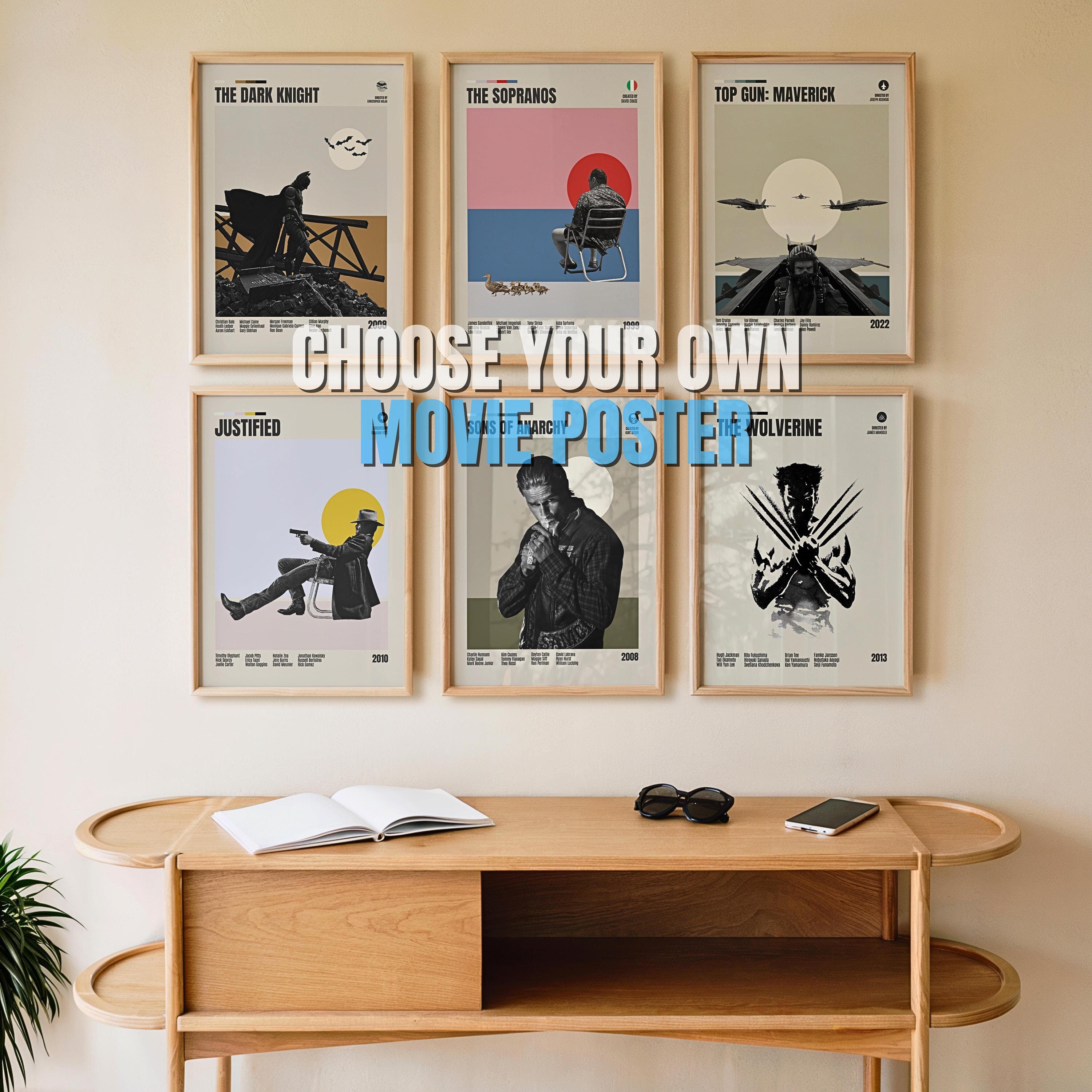 Request Your Own Film Poster, Gift Idea, Custom Movie Poster, Minimalist Movie Poster, Wall Art Print, Vintage Retro Art Print, Film Poster