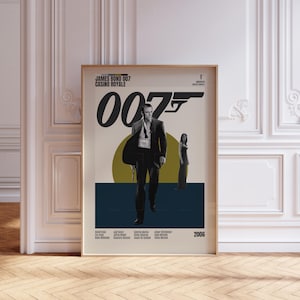 VINTAGE INSPIRED Movie Print, Retro Movie Print, Midcentury Modern, Retro TV Show Poster, Minimal Movie Art, Custom Movie Poster,Film Poster