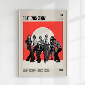 VINTAGE INSPIRED Tv Print, Retro Movie Print, Midcentury Modern, Retro TV Show Poster, Minimal Movie Art, Custom Movie Poster, Film Poster