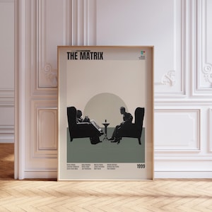 VINTAGE INSPIRED Movie Print, Retro Movie Print, Midcentury Modern, Retro TV Show Poster, Minimal Movie Art, Custom Movie Poster,Film Poster