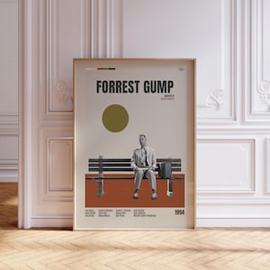 VINTAGE INSPIRED Filmdruck, Retro Filmdruck, Midcentury Modern, Retro TV-Serienplakat, Minimale Filmkunst, Filmplakat individuell, Filmplakat