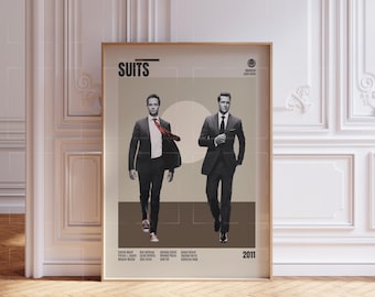 VINTAGE INSPIRED Tv Print, Retro Movie Print, Midcentury Modern, Retro TV Show Poster, Minimal Movie Art, Custom Movie Poster, Film Poster
