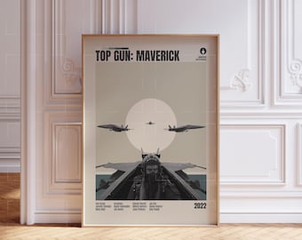 VINTAGE INSPIRED Movie Print, Retro Movie Print, Midcentury Modern, Retro TV Show Poster, Minimal Movie Art, Custom Movie Poster,Film Poster